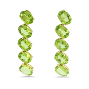 1870 Collection 14k Yellow Gold Peridot Dangle Earring