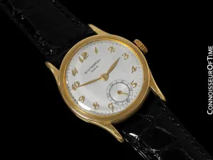 1940's Patek Philippe Vintage Calatrava Ref. 96, 18K Gold - Breguet Dial