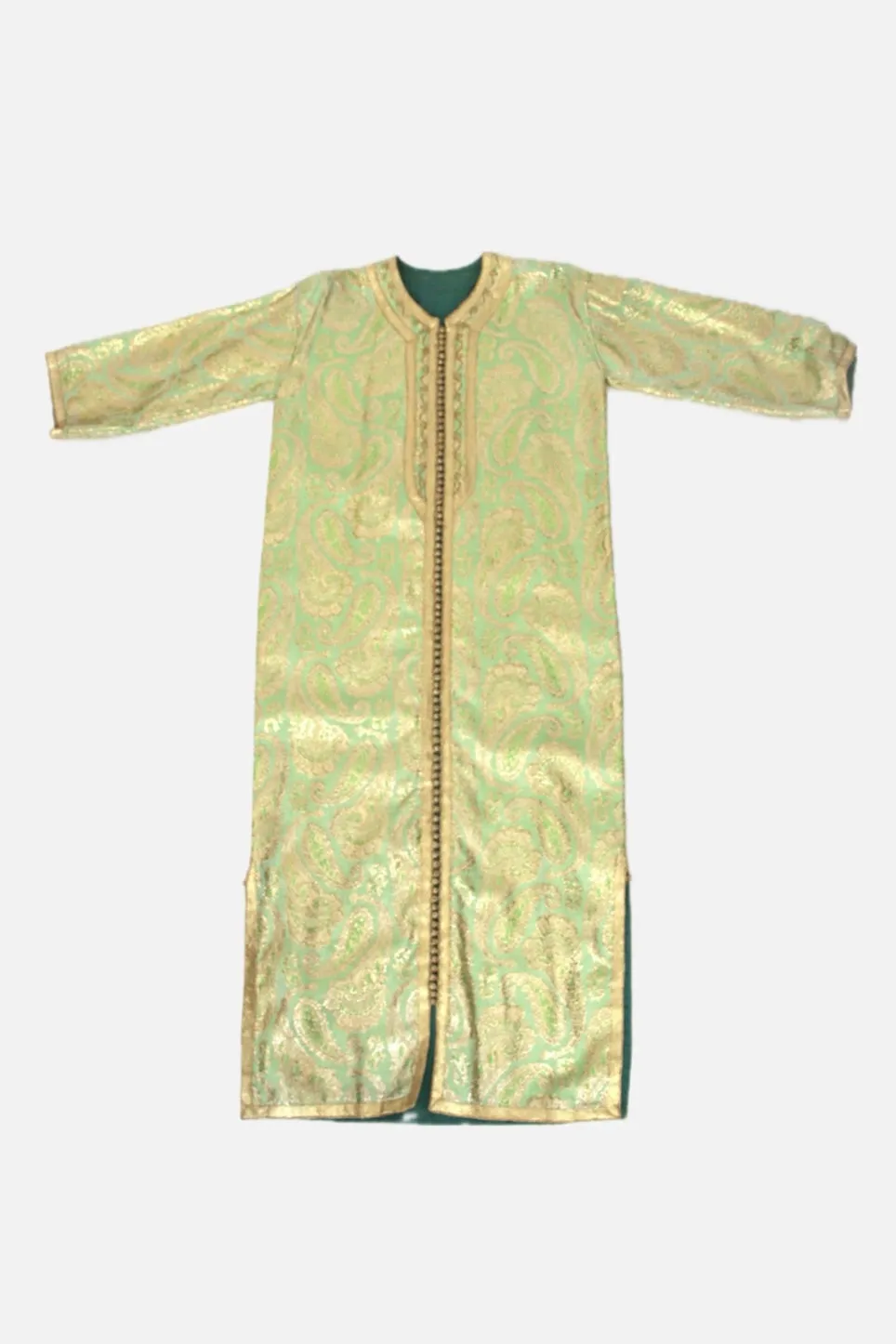 1970s Metallic Paisley Caftan