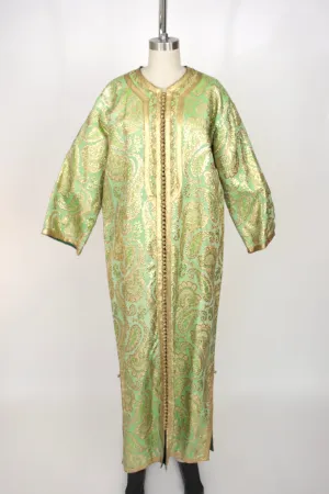 1970s Metallic Paisley Caftan