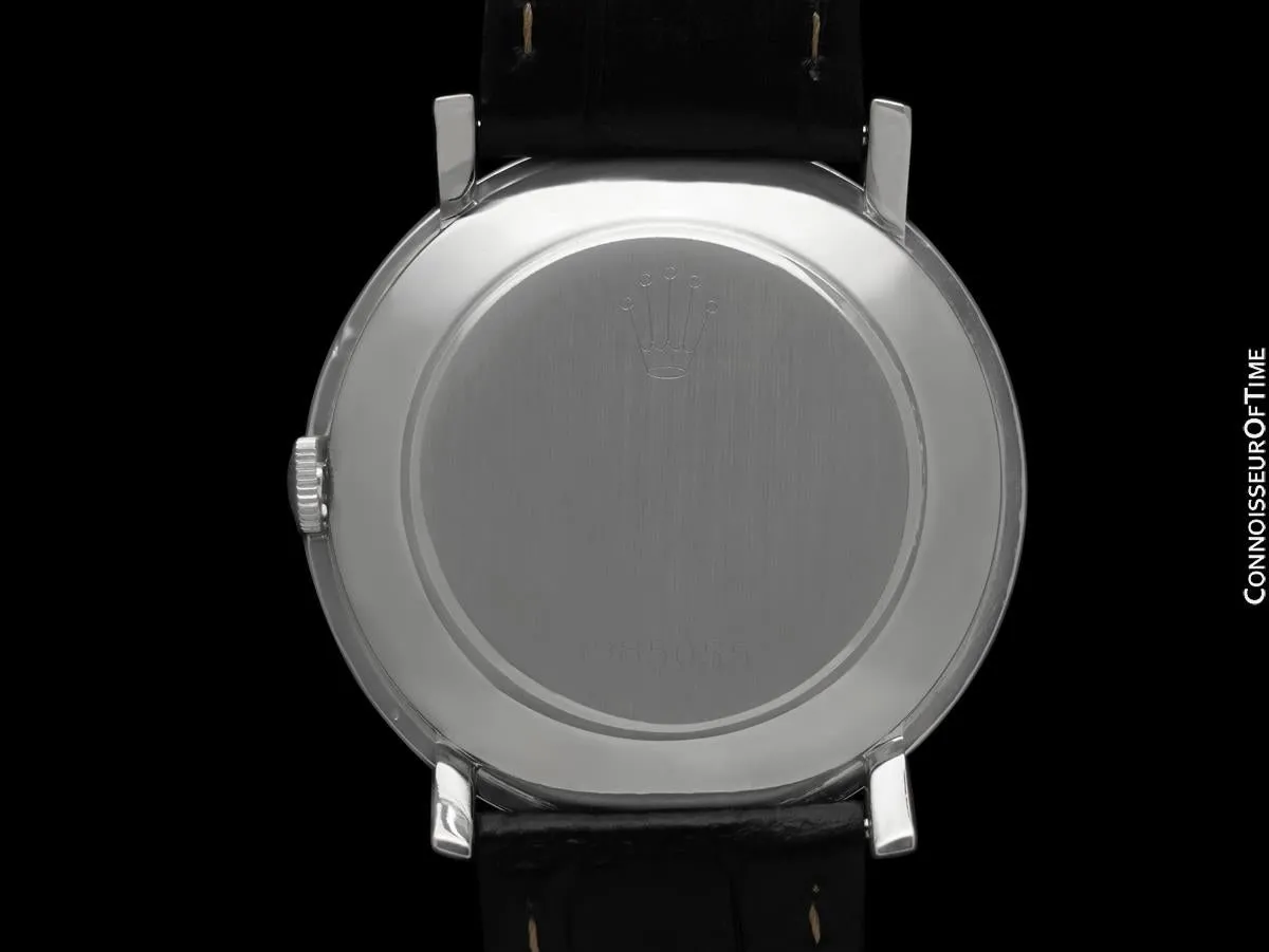 1974 Rolex Precision Vintage Large Mens Ref. 3411 Dress Watch - Stainless Steel & Diamonds
