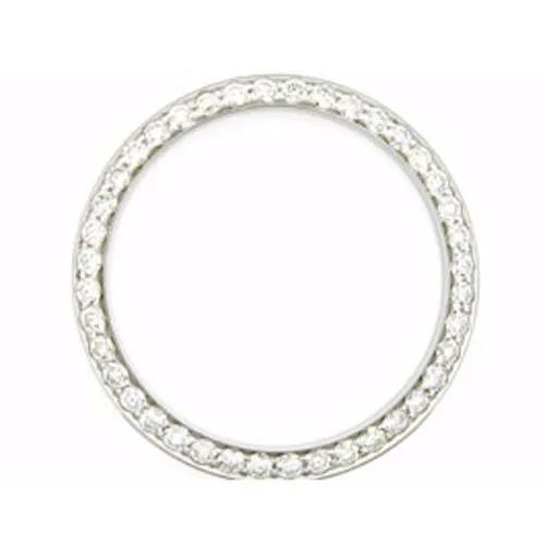 2 Carats Custom Round Mined Diamond Bezel To Fit Rolex Date Watch 34 mm