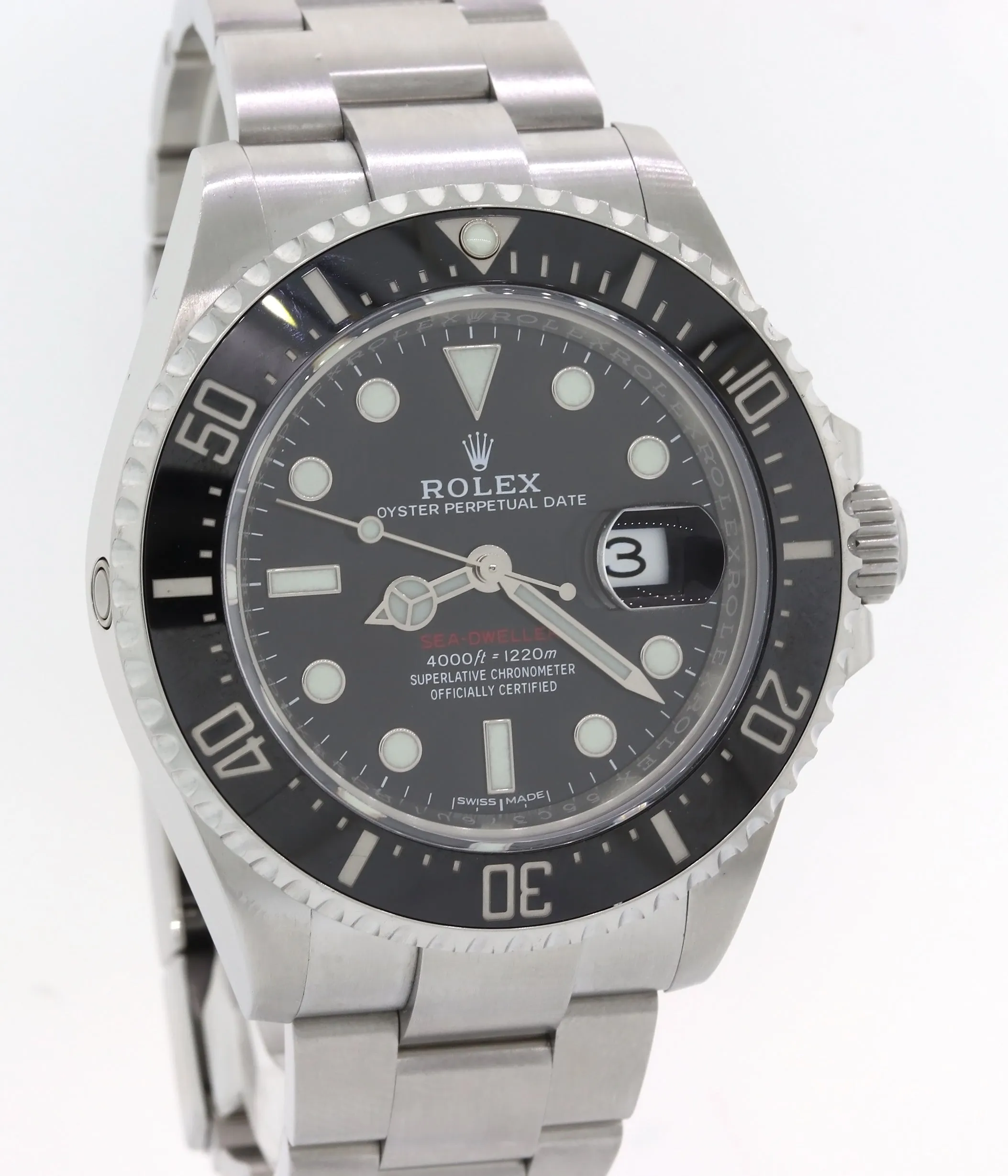 2017 MK1 Rolex Sea-Dweller Red SD43 Black Ceramic 126600 Steel Dive 43mm