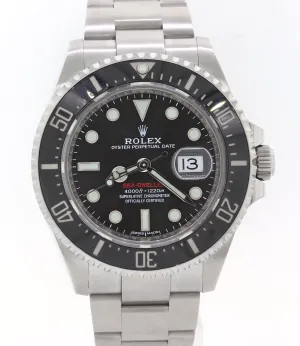 2017 MK1 Rolex Sea-Dweller Red SD43 Black Ceramic 126600 Steel Dive 43mm