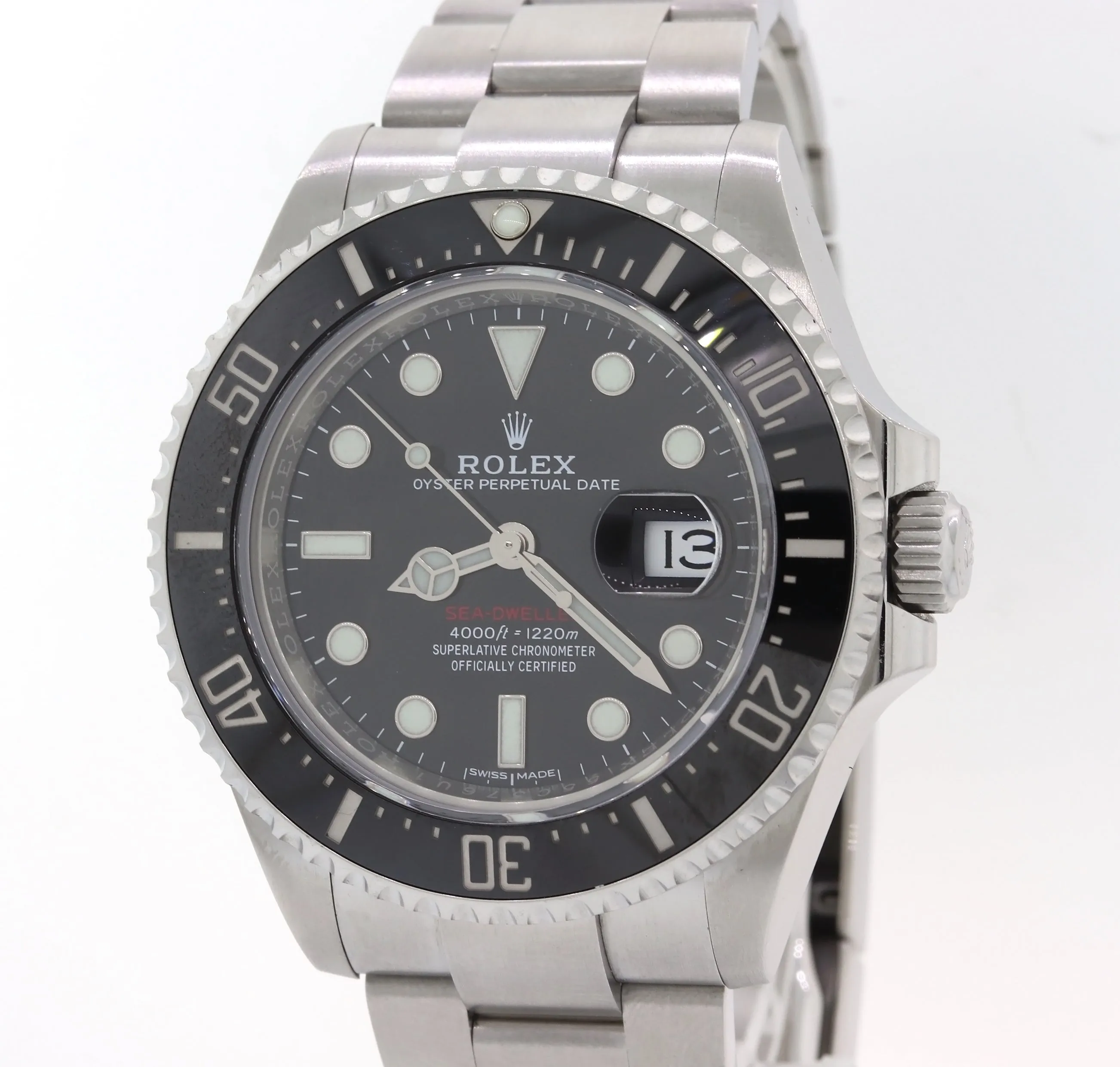 2017 MK1 Rolex Sea-Dweller Red SD43 Black Ceramic 126600 Steel Dive 43mm