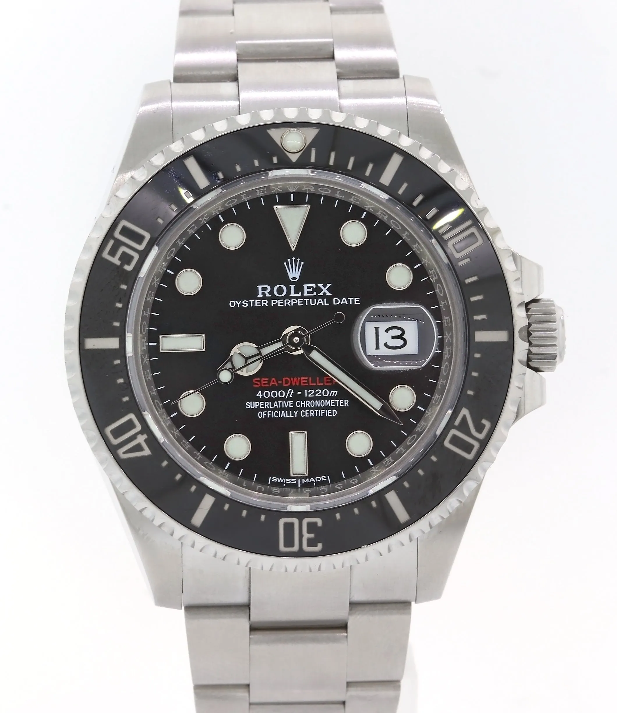 2017 MK1 Rolex Sea-Dweller Red SD43 Black Ceramic 126600 Steel Dive 43mm