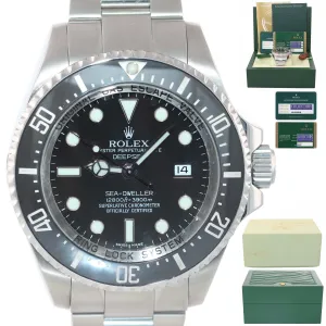 2017 SERVICED & PAPERS Rolex Deepsea Sea-Dweller 116660 Steel Dive Watch Box