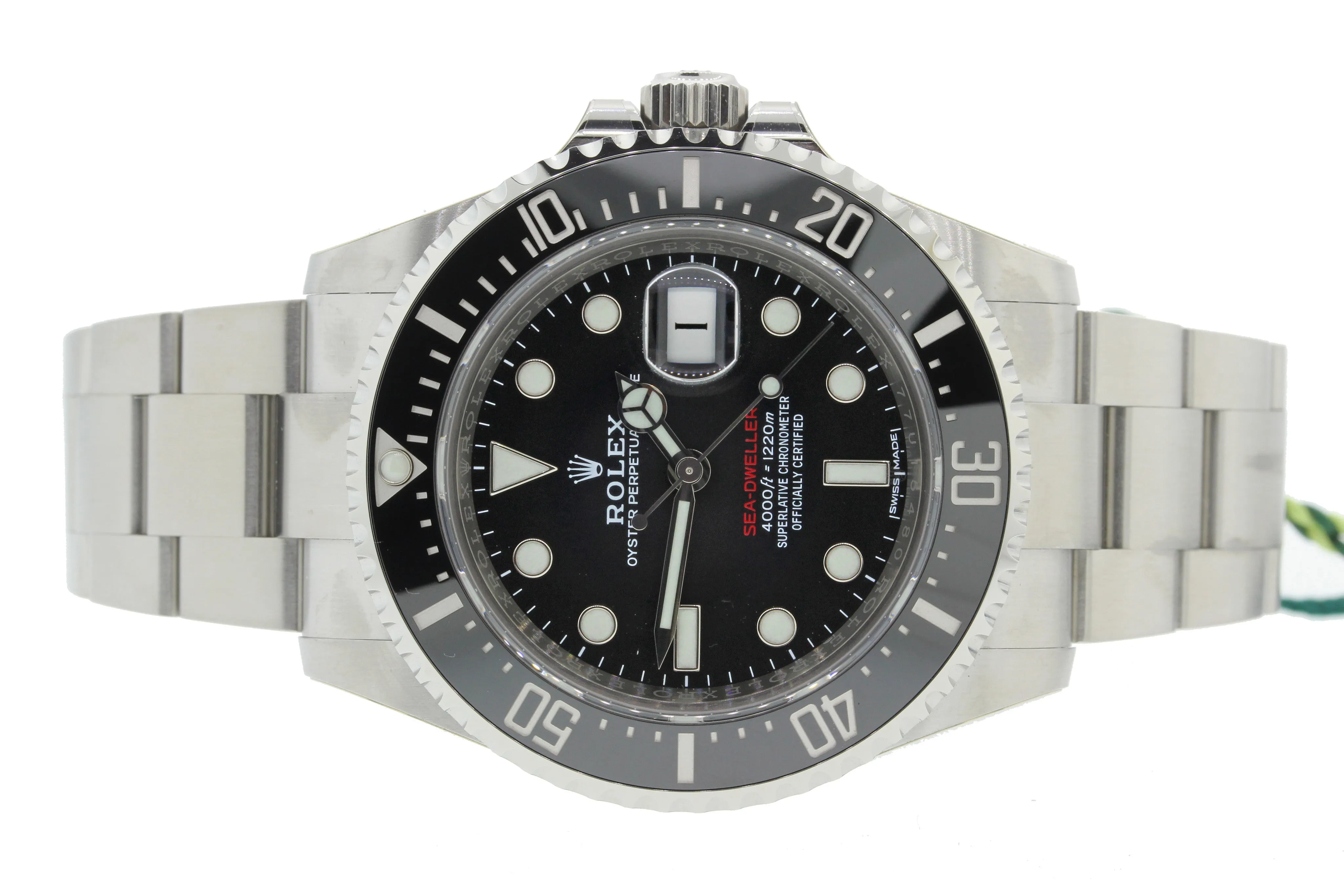 2018 PAPERS MK1 Rolex Sea-Dweller RED Black Ceramic 126600 Steel 43mm Watch Box