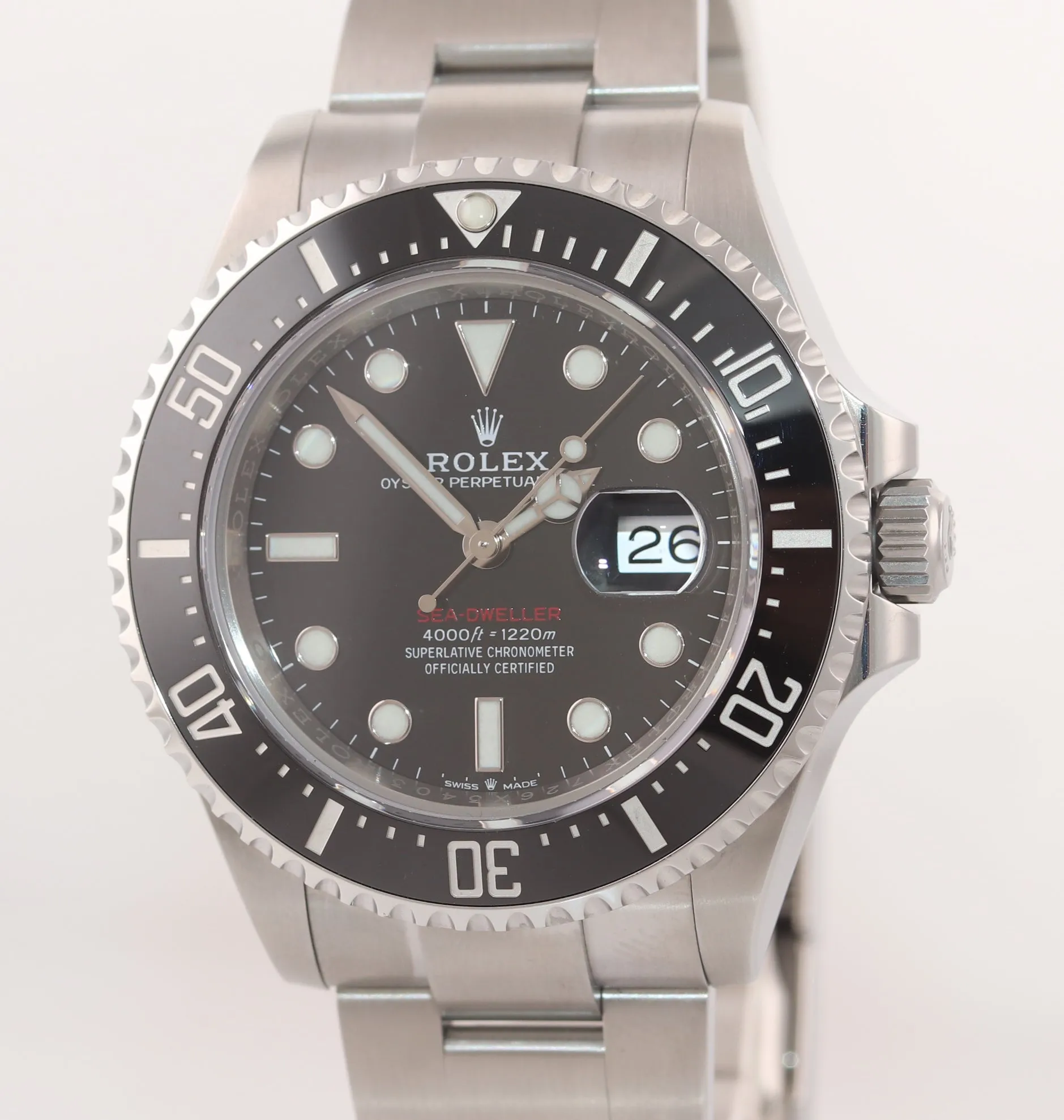 2018 PAPERS MK2 Rolex Sea-Dweller Red SD43 126600 Steel 43mm Watch Box
