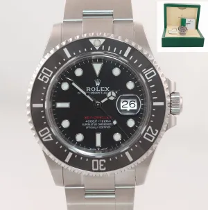 2018 PAPERS MK2 Rolex Sea-Dweller Red SD43 126600 Steel 43mm Watch Box
