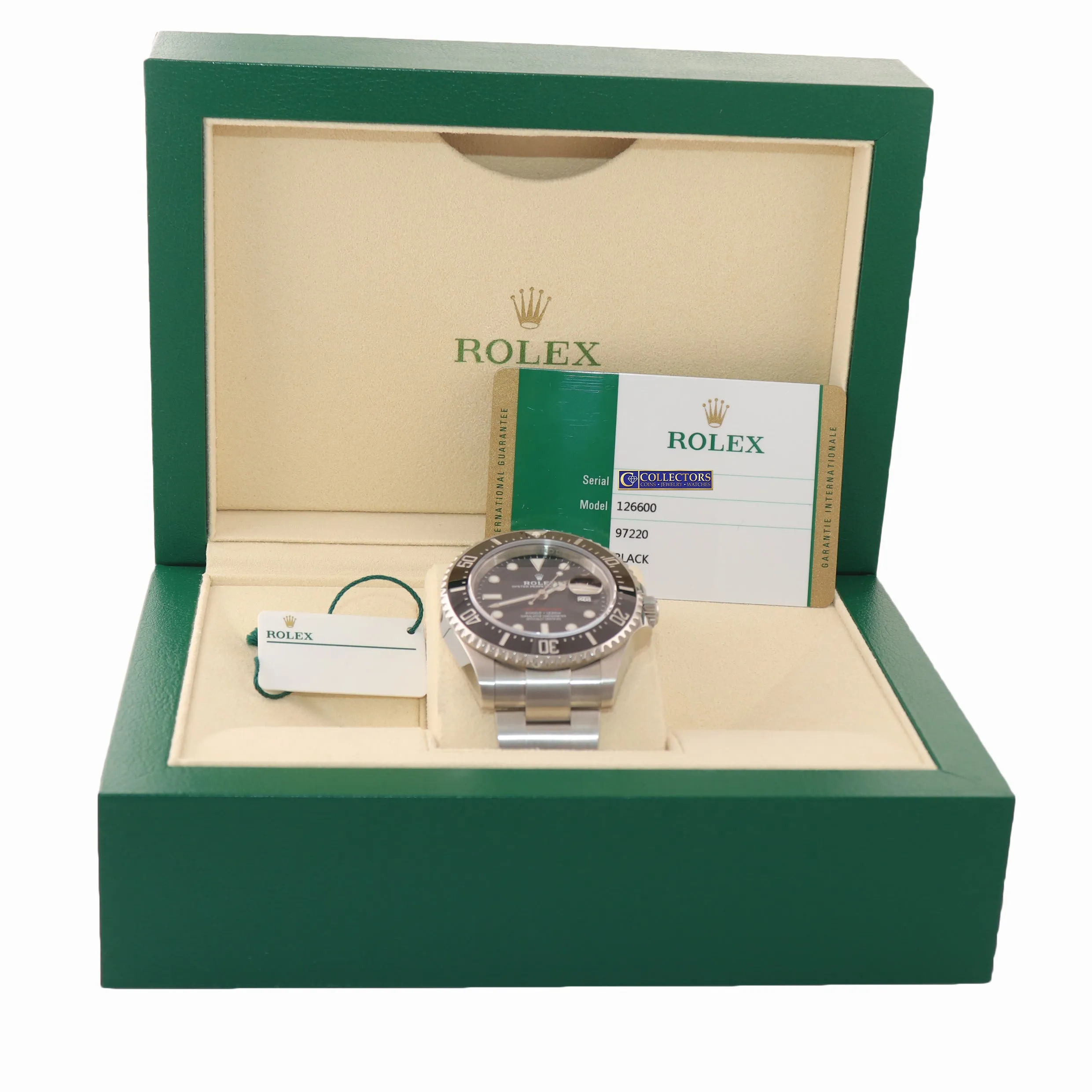 2018 PAPERS MK2 Rolex Sea-Dweller Red SD43 126600 Steel 43mm Watch Box