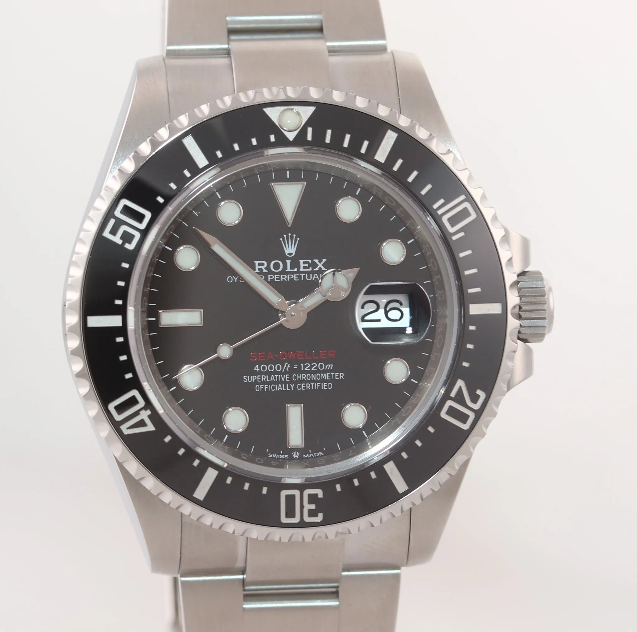 2018 PAPERS MK2 Rolex Sea-Dweller Red SD43 126600 Steel 43mm Watch Box