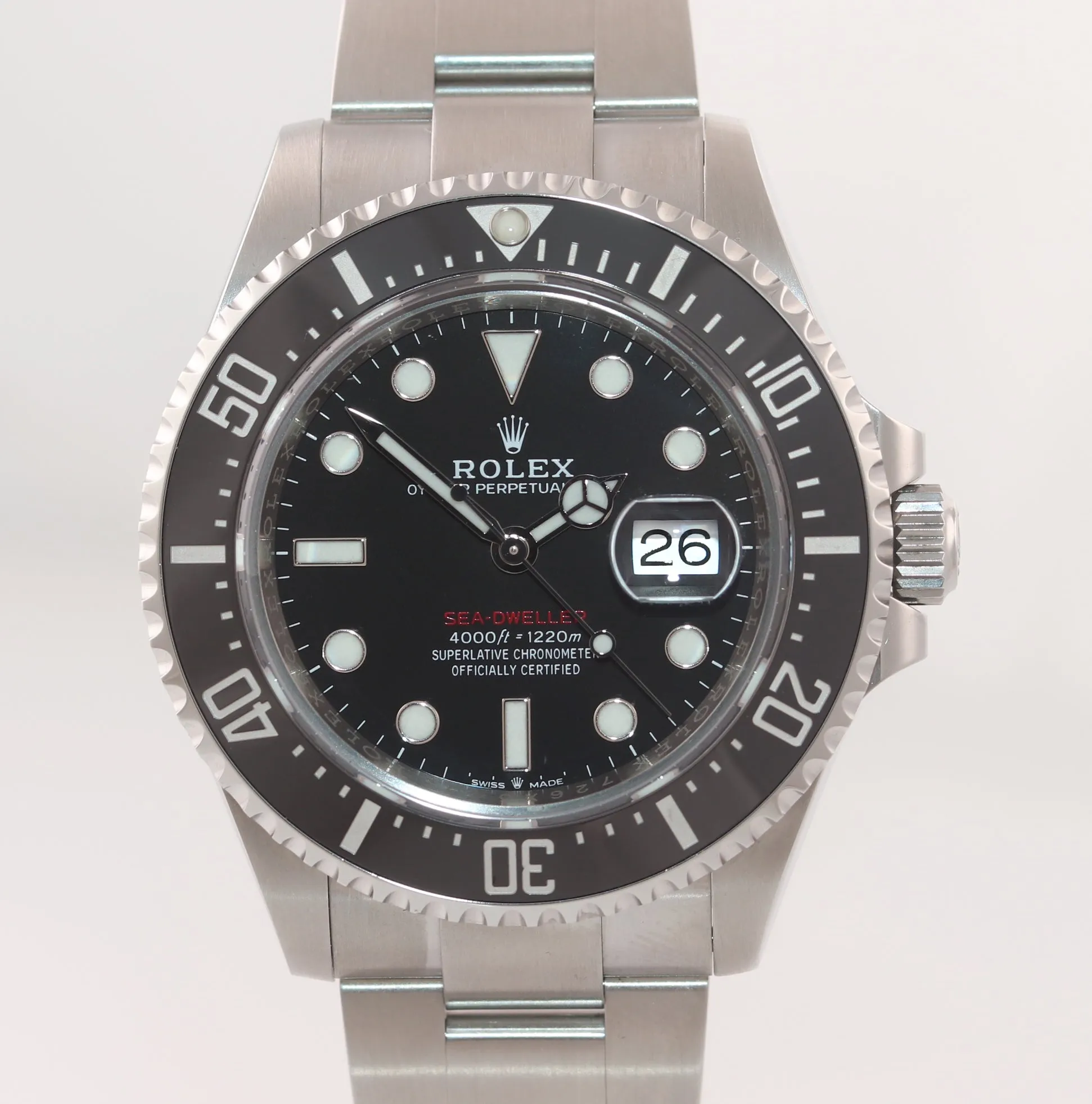 2018 PAPERS MK2 Rolex Sea-Dweller Red SD43 126600 Steel 43mm Watch Box