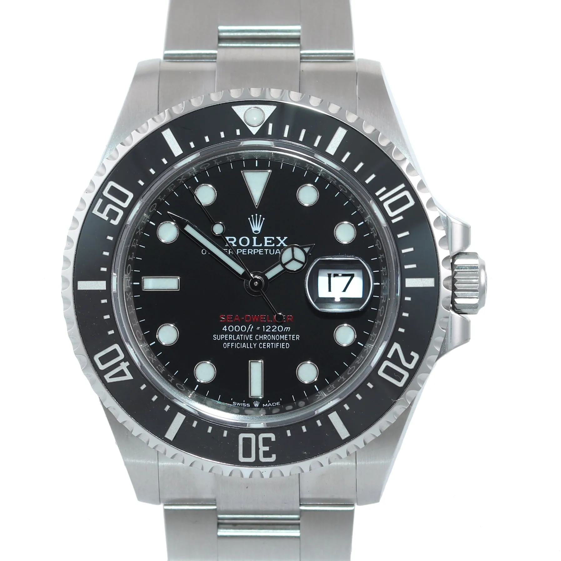 2019 MINT PAPERS Rolex Sea-Dweller RED Ceramic 126600 Steel 43mm Watch Box