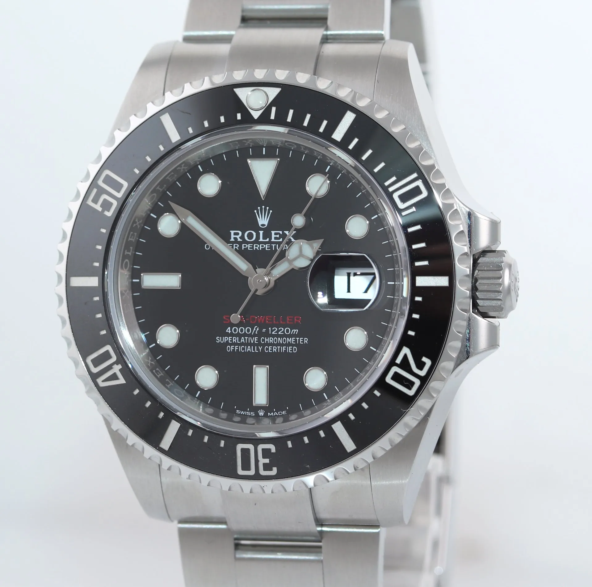 2019 MINT PAPERS Rolex Sea-Dweller RED Ceramic 126600 Steel 43mm Watch Box