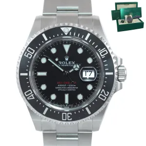 2019 PAPERS MK 2 Rolex Sea-Dweller RED Ceramic 126600 Steel 43mm Watch Box