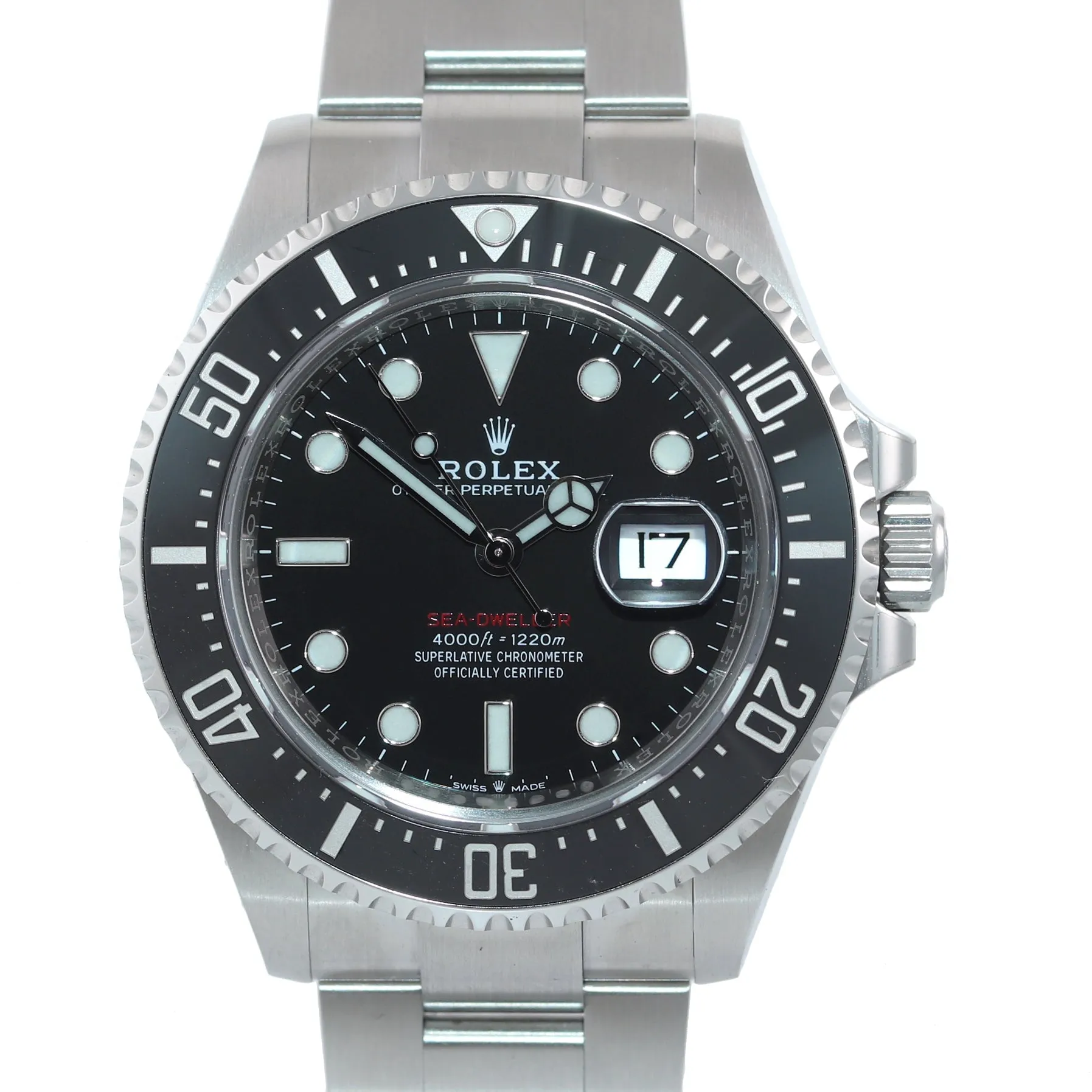 2019 PAPERS MK 2 Rolex Sea-Dweller RED Ceramic 126600 Steel 43mm Watch Box