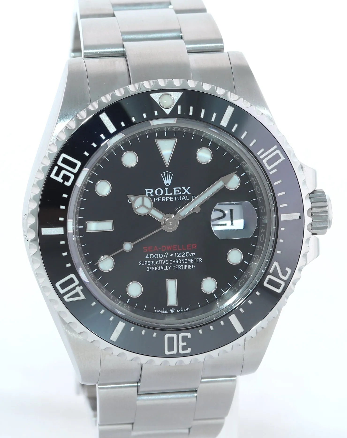 2019 PAPERS MK2 Rolex Sea-Dweller RED Ceramic 126600 Steel 43mm Watch Box