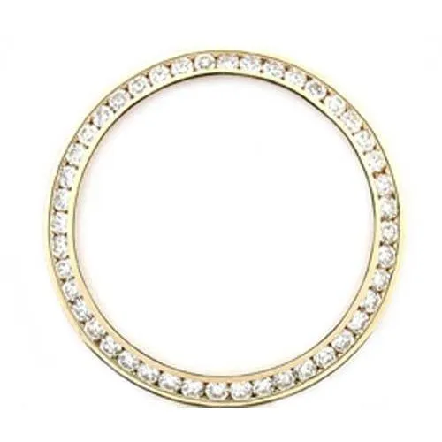 2.25 Ct Custom Mined Diamond Bezel To Fit Rolex Date Mens 34 Mm Watch