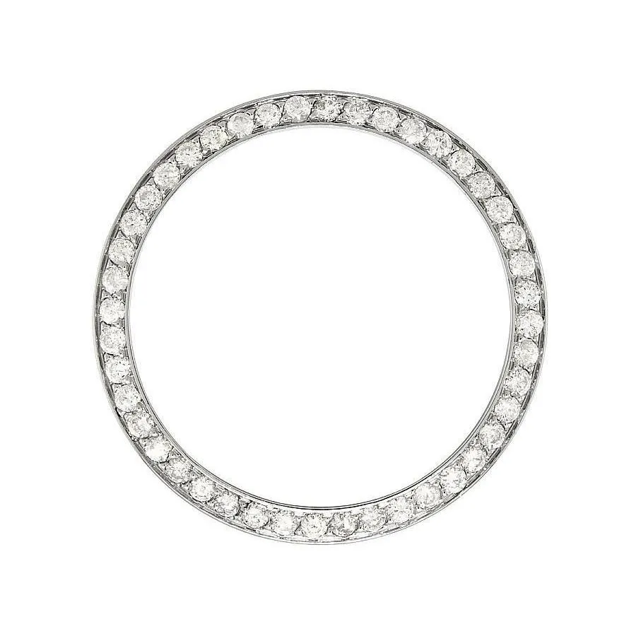 2.75 Carats Round Men's Mined Diamond Bezel To Fit Rolex Datejust & All Watch Models