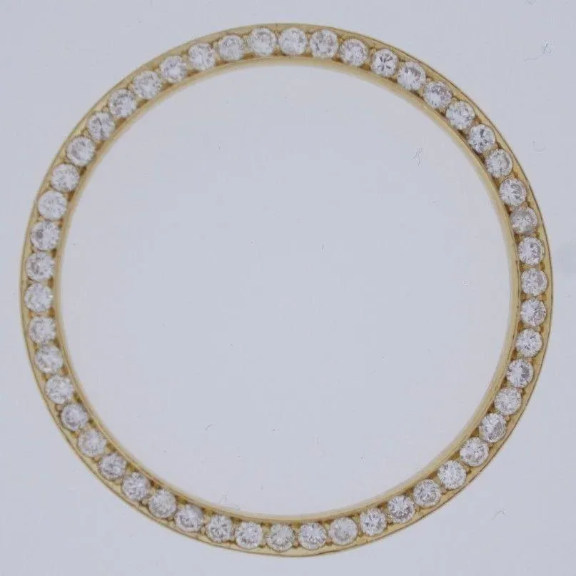 3.50 Carats Round Custom Mined Diamond Bezel To Fit Rolex Date 34 Mm All Watch Models