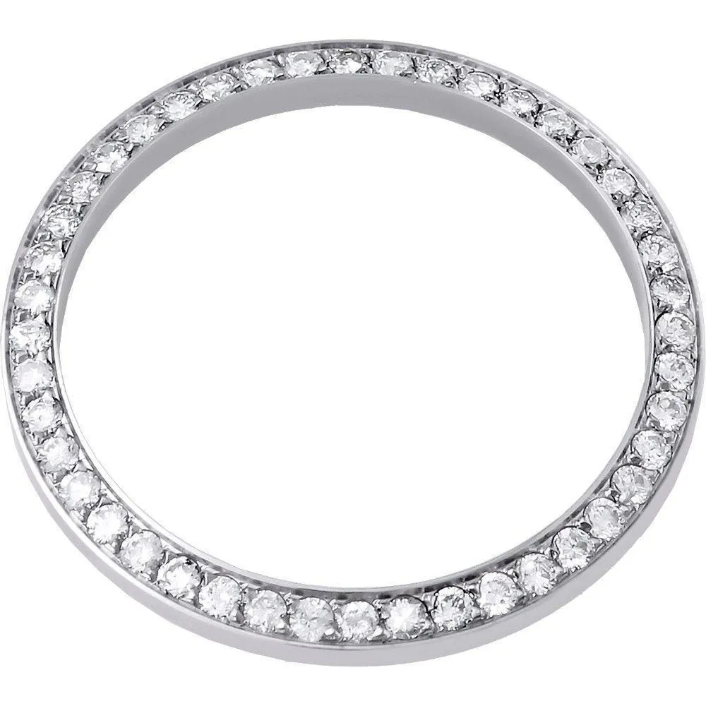 3.50 Ct Custom Mined Diamond Bezel To Fit Rolex Datejust Or President Watch