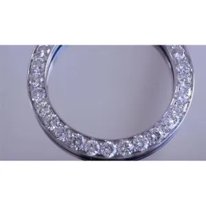 5 Carats Custom 36 Mm Earth Mined Diamond Bezel To Fit Rolex Date All Watch Models