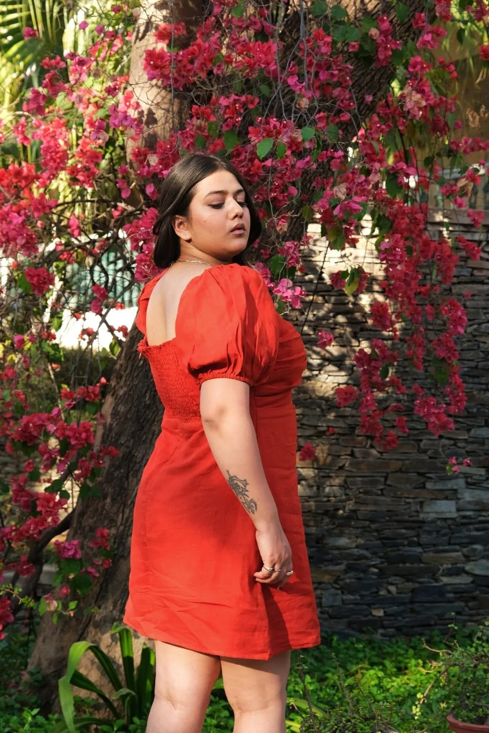 Adaah Mini Red Dress