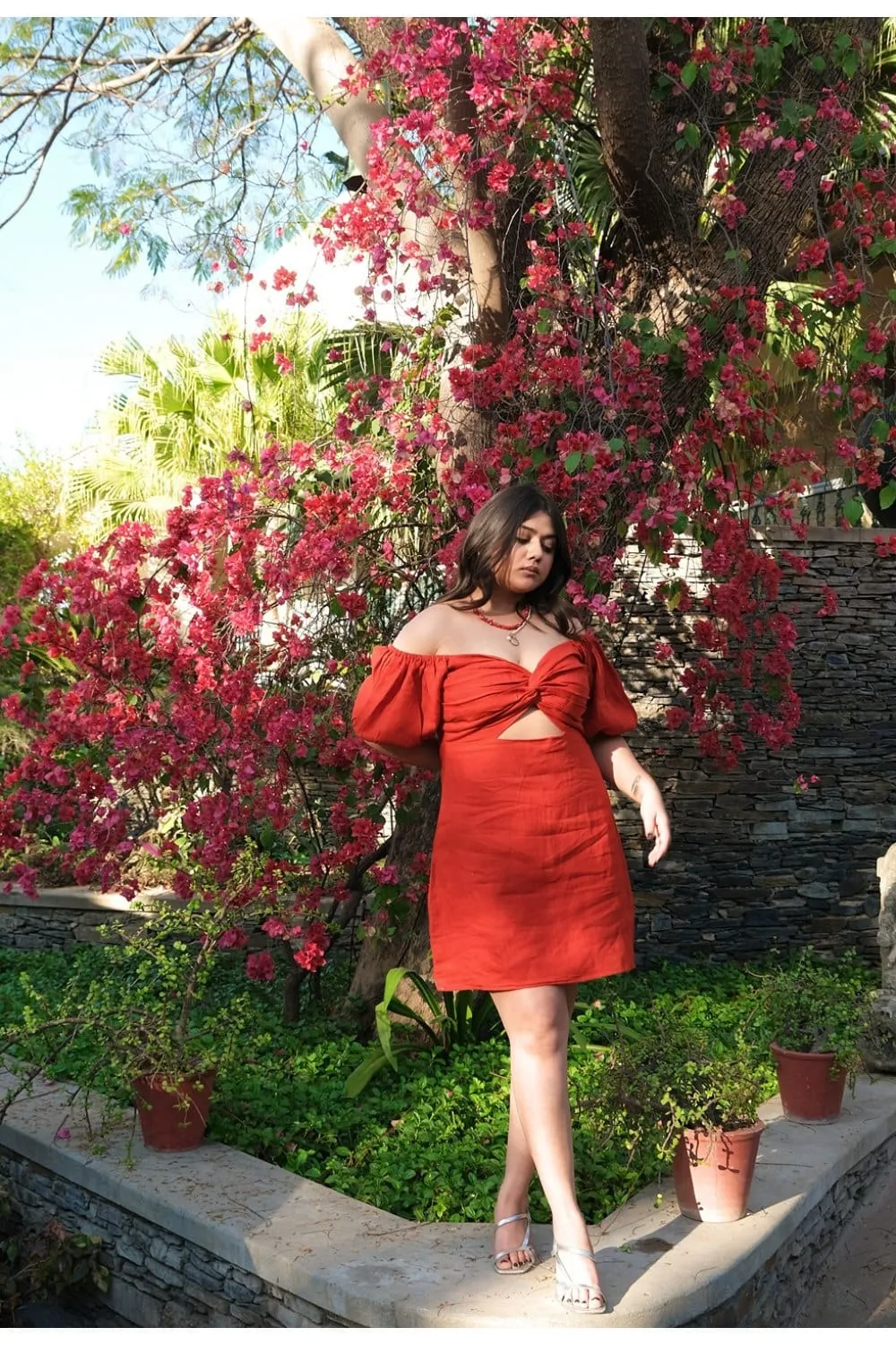 Adaah Mini Red Dress