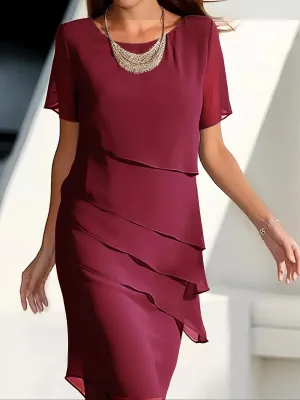 Amica® | Elegant Chiffon Cocktail Dress