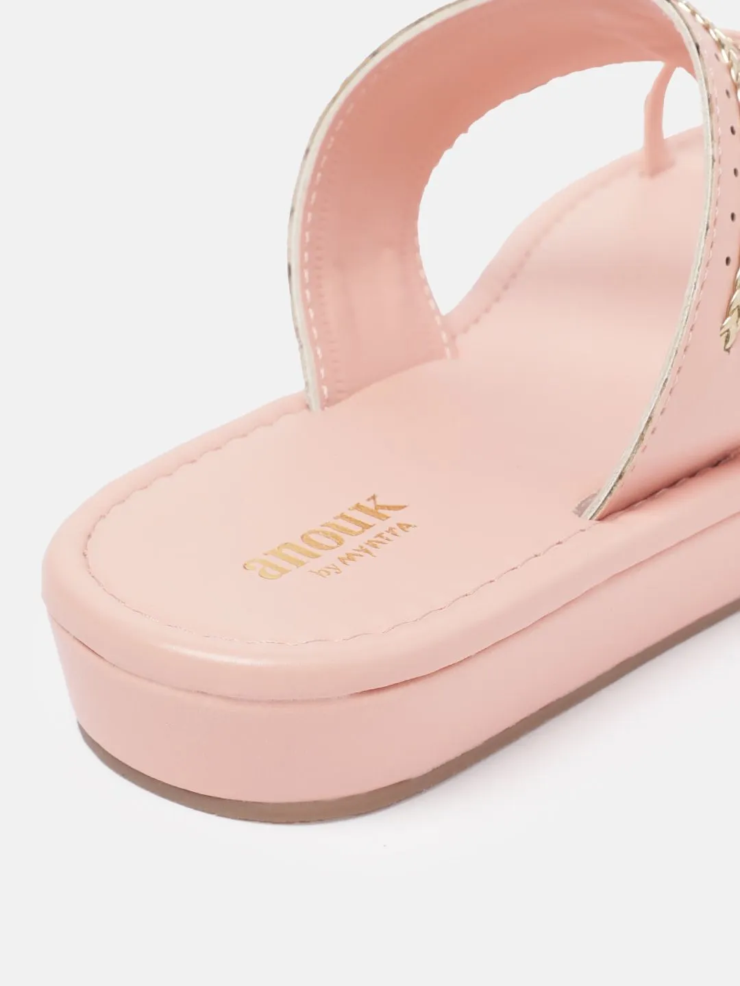 Anouk Women Ethnic Motif Detailing One Toe Flats