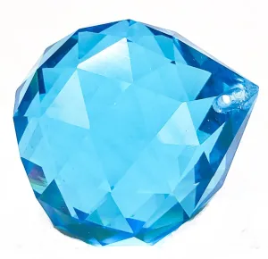 Aquamarine Turquoise Chandelier Crystals Faceted Ball Prism