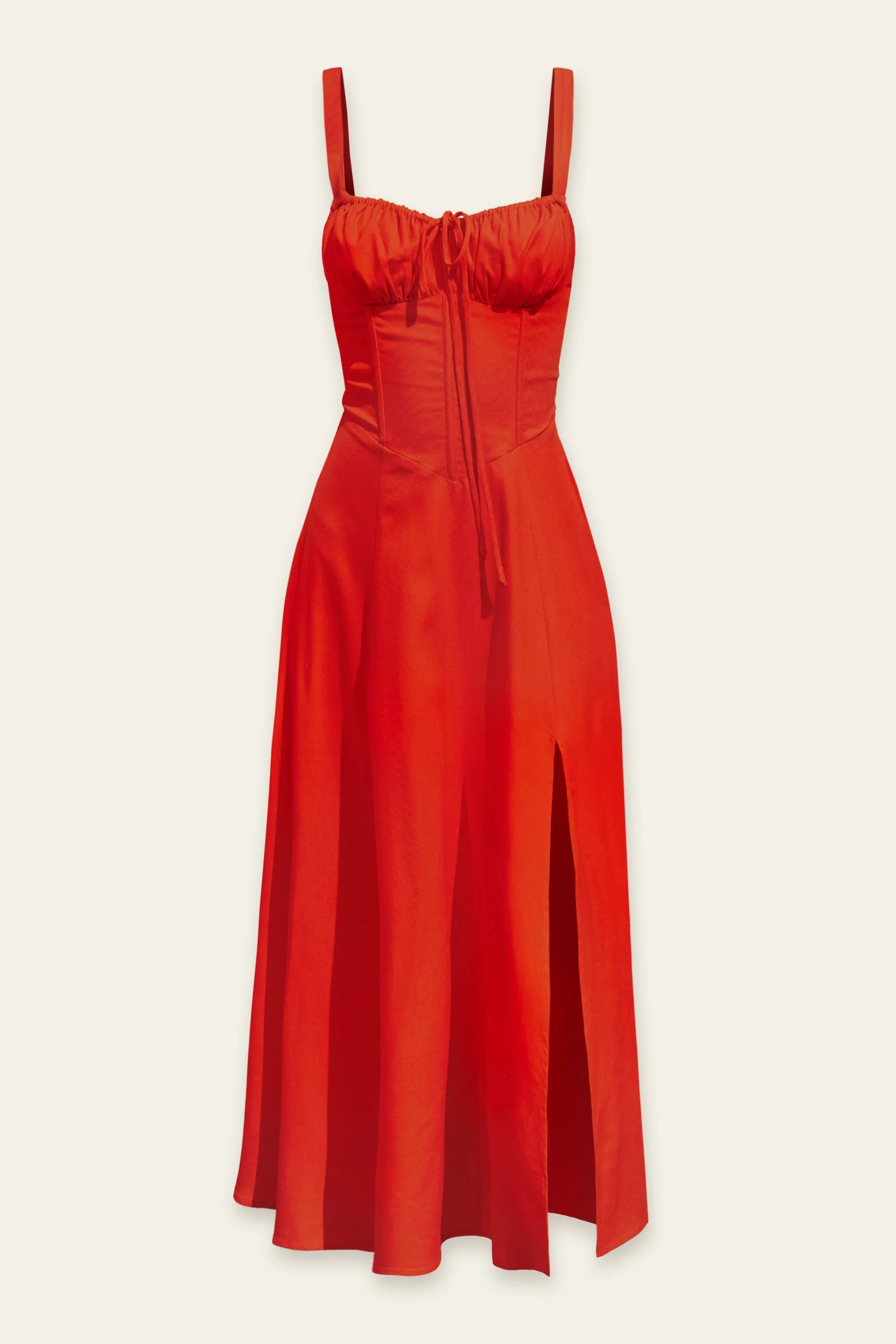 Arie Corset Sweetheart Midi Dress