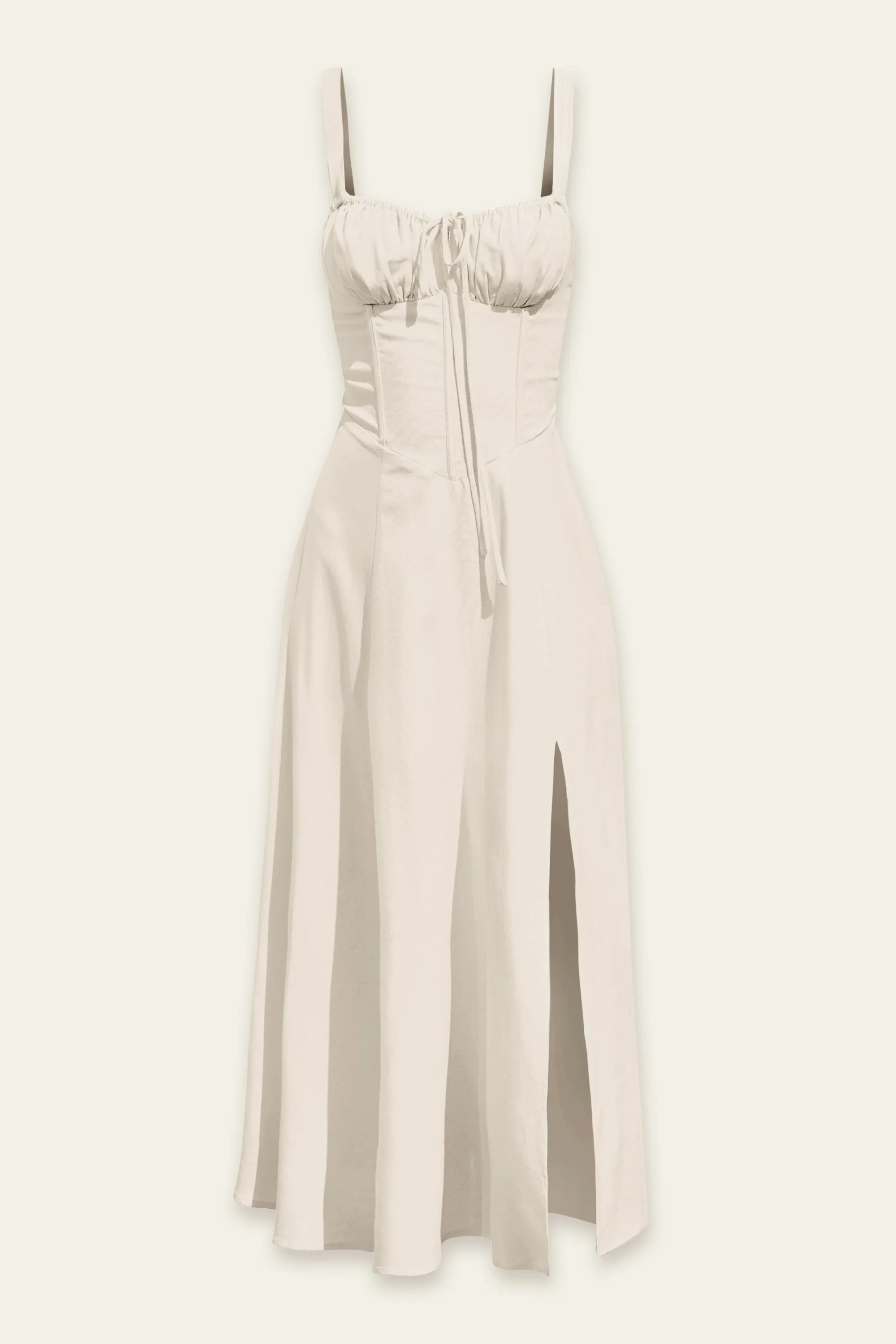 Arie Corset Sweetheart Midi Dress
