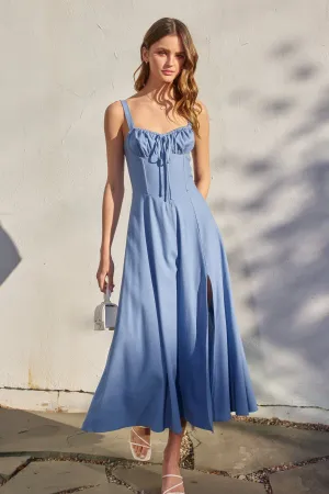 Arie Corset Sweetheart Midi Dress