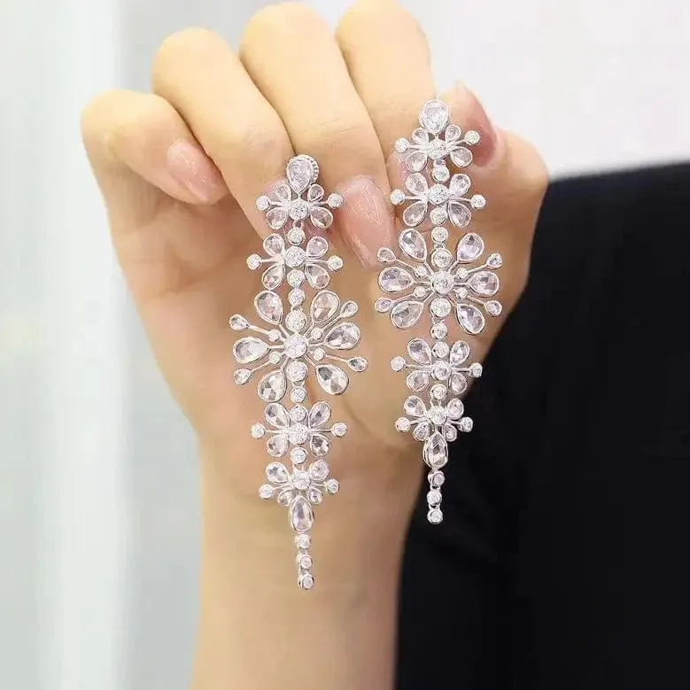 Astoria Silver Chandelier Earrings