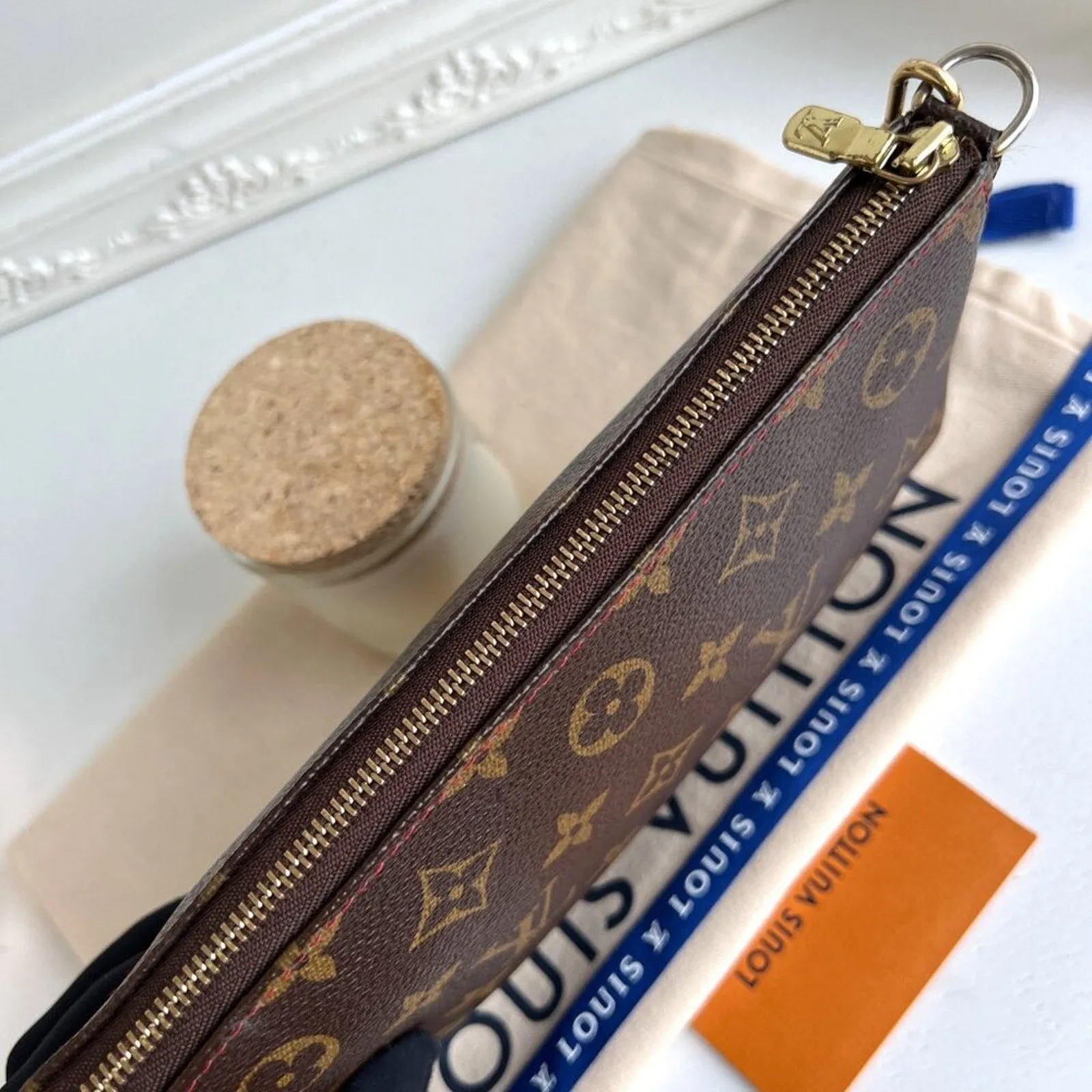 Authentic Louis Vuitton Clutch Pouch Pochette Cherry Monogram Purse Accessories