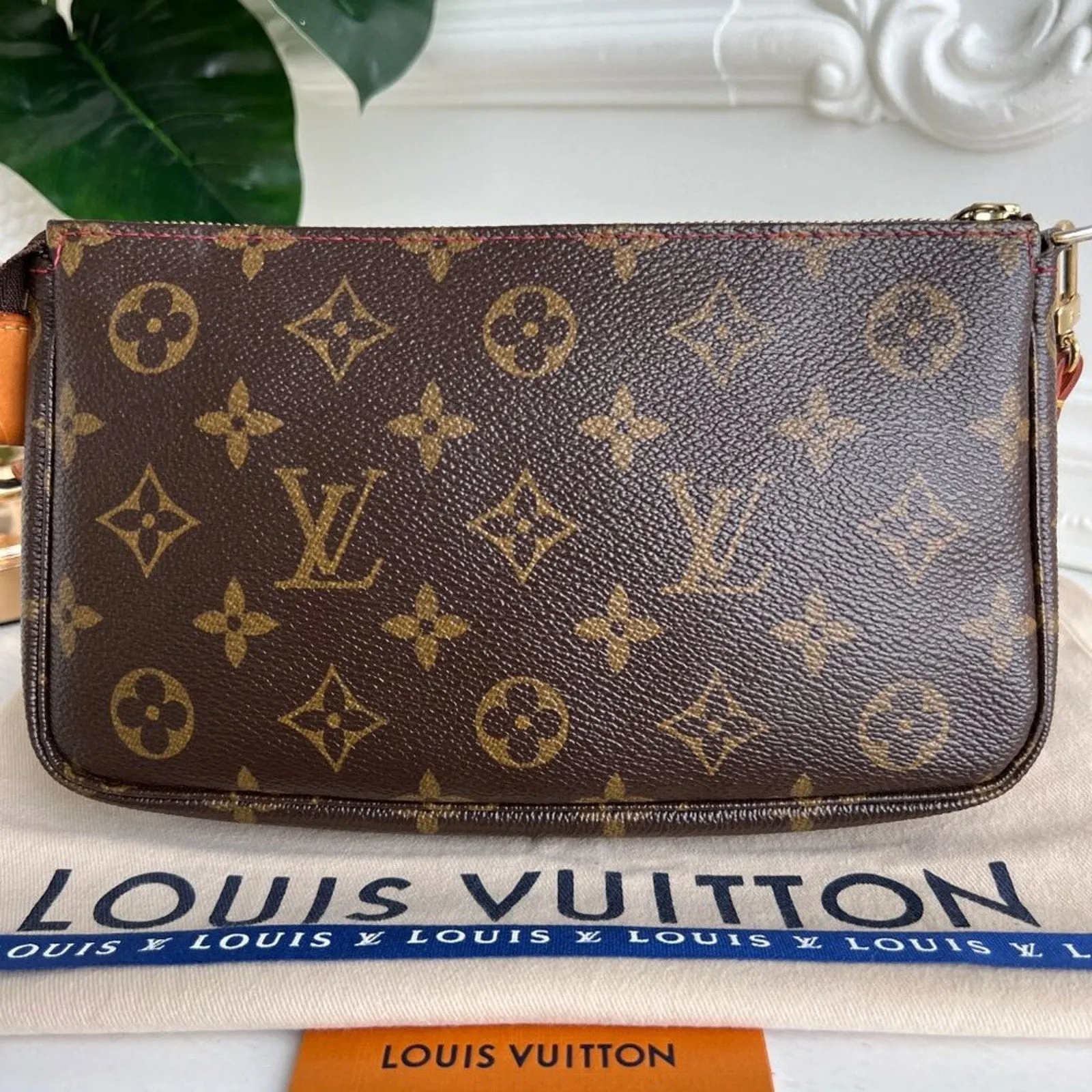 Authentic Louis Vuitton Clutch Pouch Pochette Cherry Monogram Purse Accessories