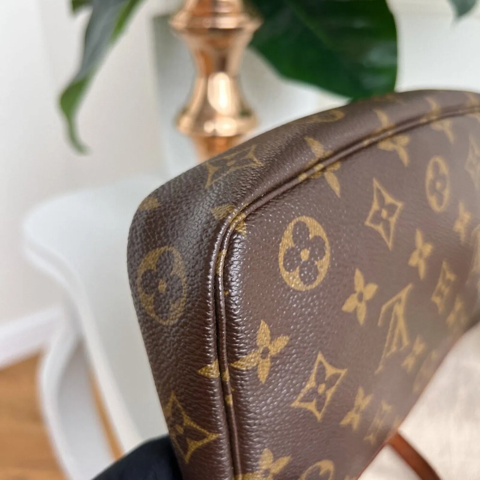 Authentic Louis Vuitton Clutch Pouch Pochette Cherry Monogram Purse Accessories