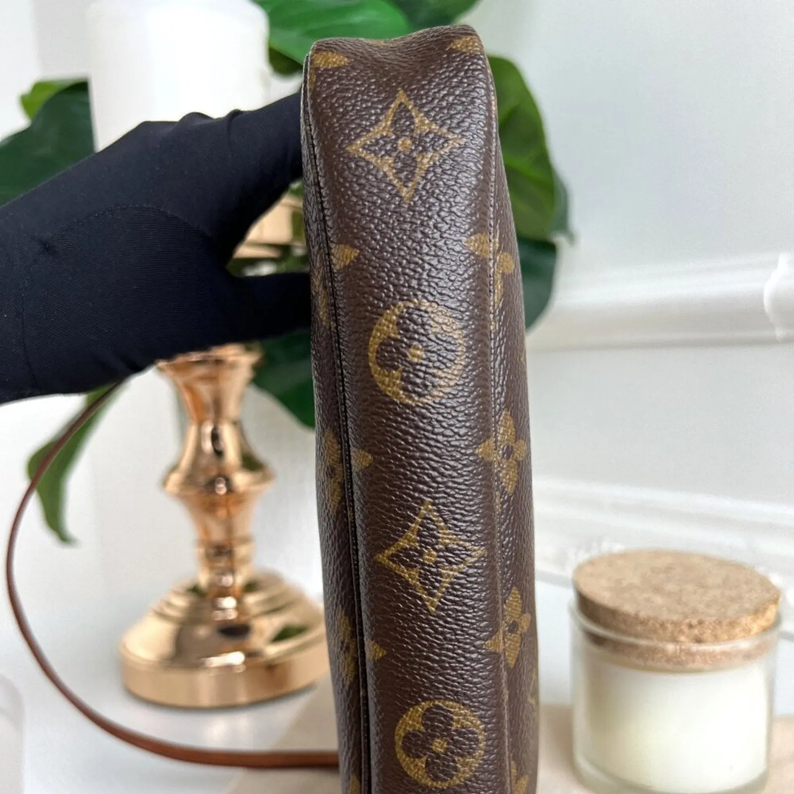Authentic Louis Vuitton Clutch Pouch Pochette Cherry Monogram Purse Accessories