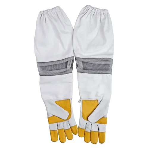 Beekeeping Bee Gloves Cow Hide Ventilated  Heavy Duty Gloves  L