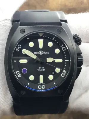 Bell & Ross Infiniti L.E 200pcs BR02 Black Purple 8 Pro Dial Automatic Men's Watch