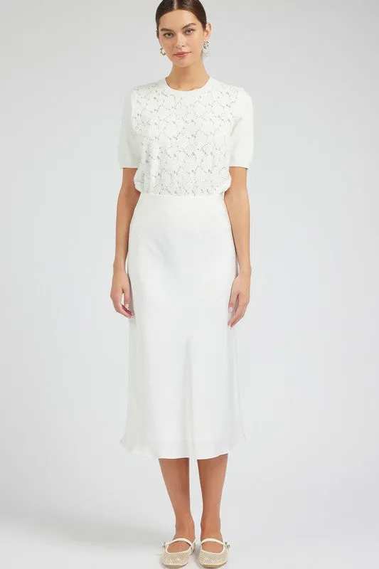 Bias Midi Skirt