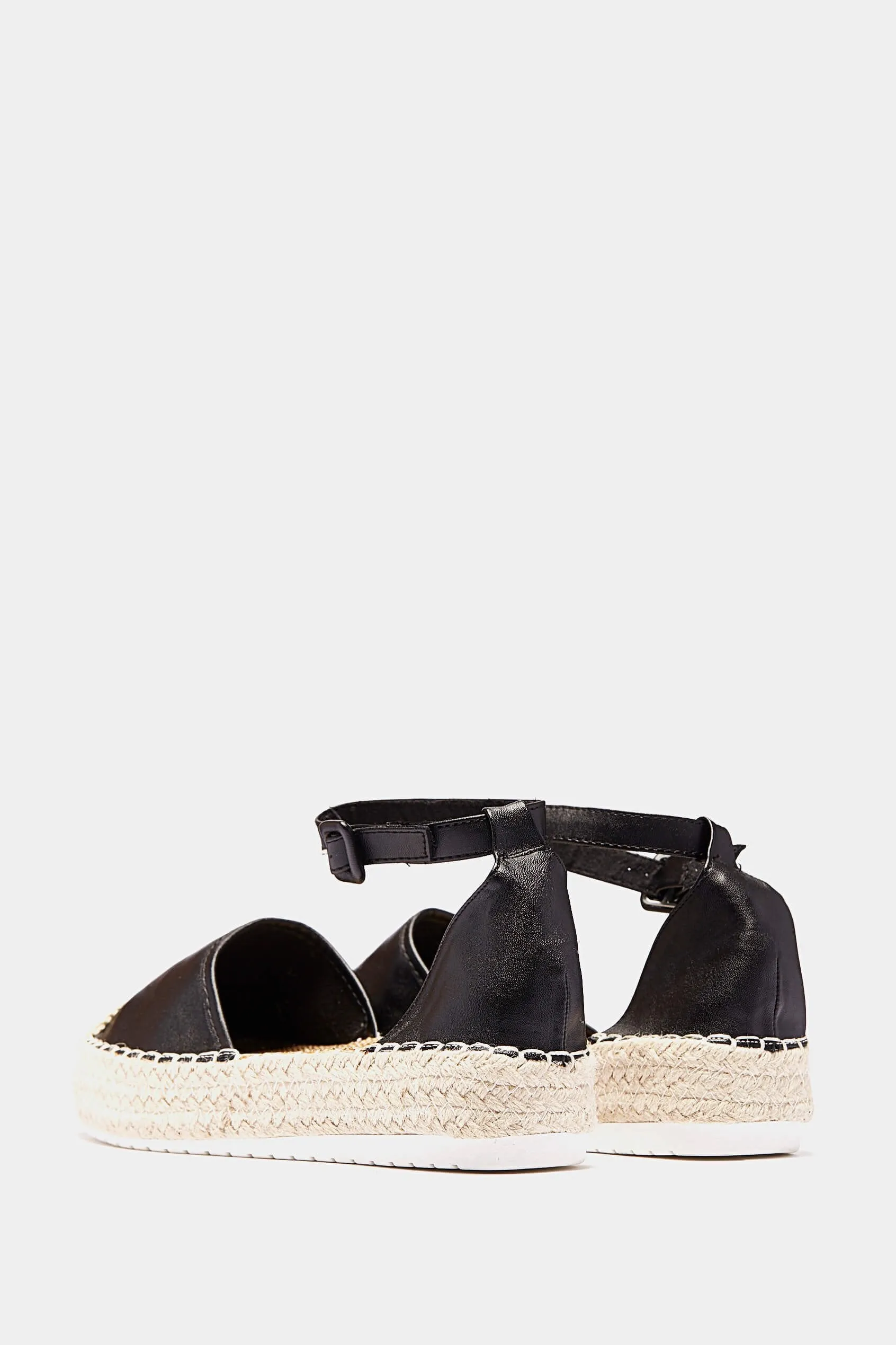 Black Ankle Strap Espadrilles