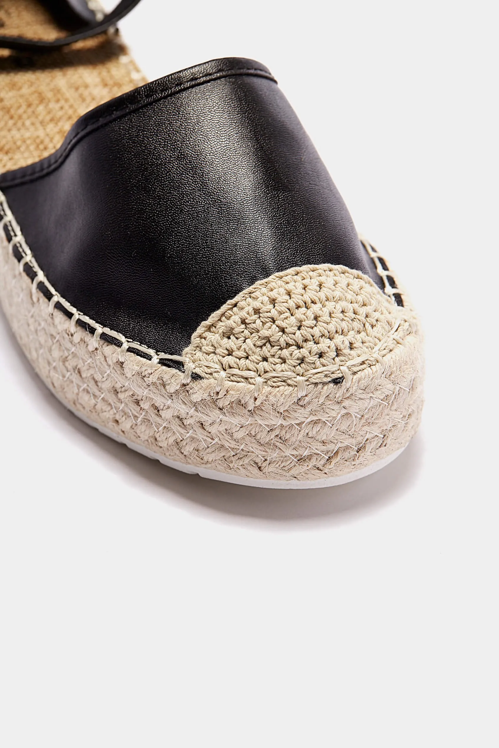 Black Ankle Strap Espadrilles