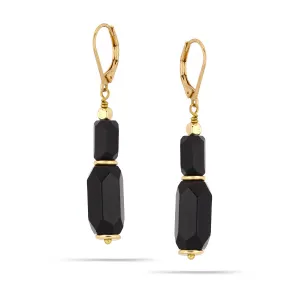 BLACK DROP  EARRINGS #195BK3301 (2C3/4B1)