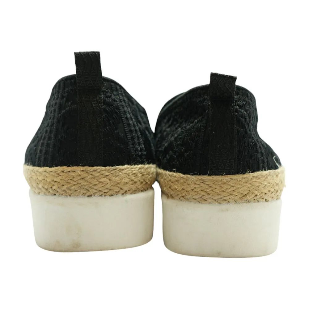 Black Espadrille Flats