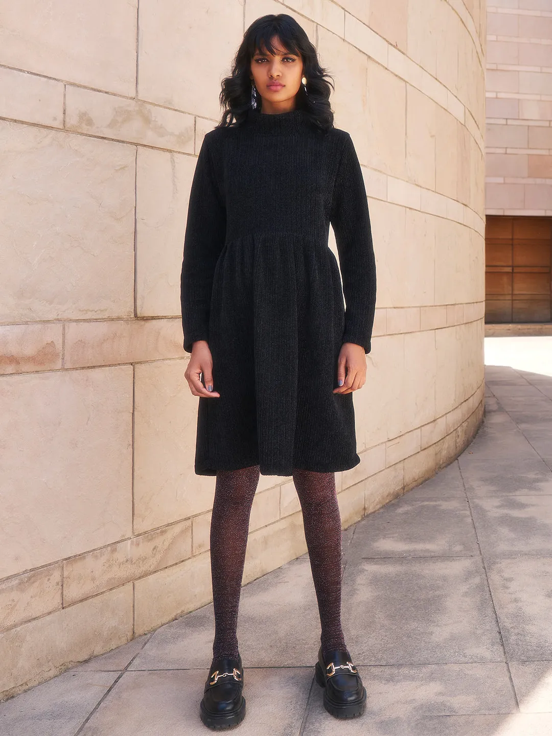 Black Fit & Flare Dress