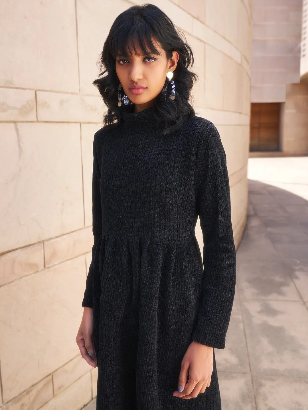 Black Fit & Flare Dress