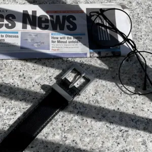 Black Leather Belt